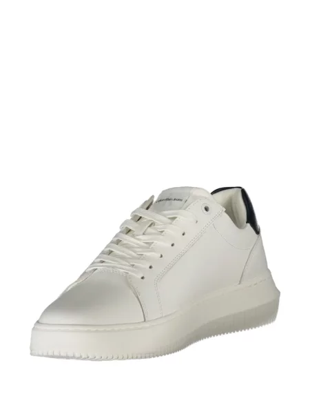 Δερμάτινα sneakers Calvin Klein κλασικό λευκό