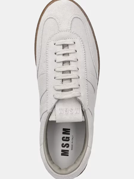 Замшевые кроссовки Msgm серые