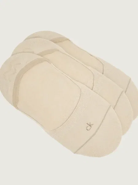 Calvin Klein Șosete/tălpici 3 pack bej