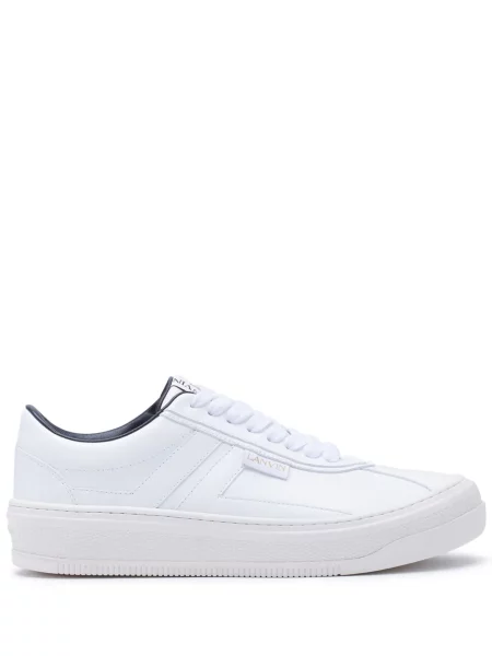 Sneakerși Lanvin din piele alb