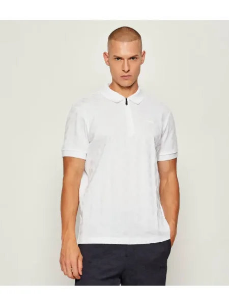 BOSS GREEN Polo PL_Mirror QZ | Relaxed fit alb