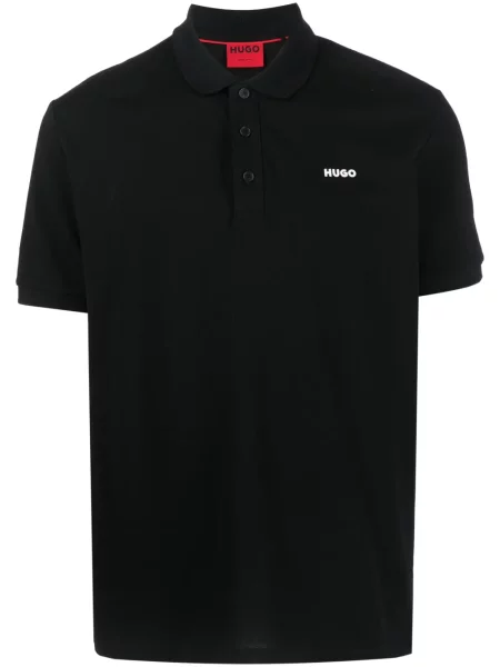 Polo Hugo cu imagine negru