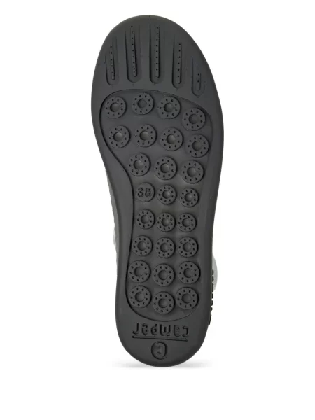 Sneakerși Camper cu șireturi din piele gri