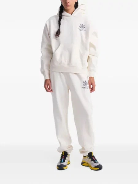 Τρέξιμο παντελόνι Sporty & Rich με σχέδιο λευκό