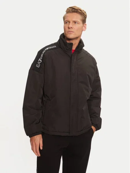 Kurtka Emporio Armani Train Logo Series Tape Eco Down black czarna