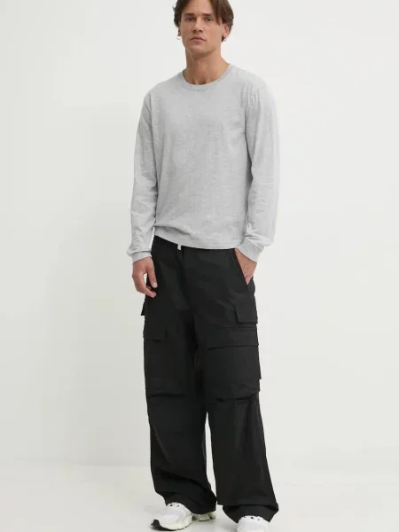 Штани PURPLE BRAND WOVEN CARGO PANT фасон cargo чорний