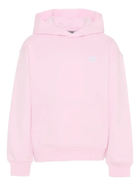 Bluza z kapturem dziecięca New Balance różowa