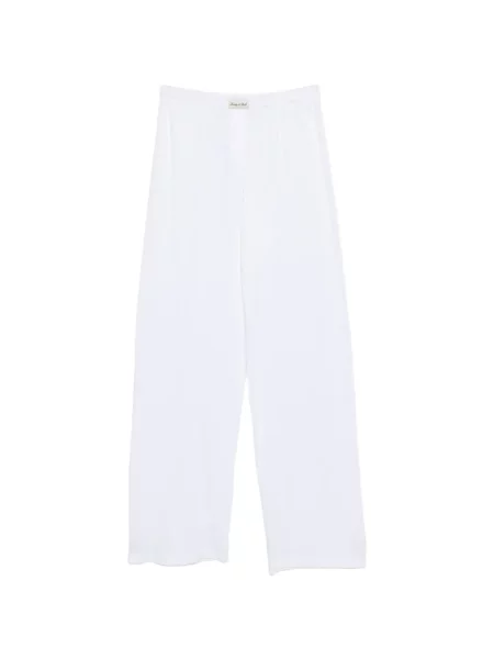 Pantaloni Sporty & Rich tricotate alb