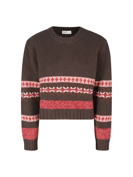 Sweter Roberto Collina wełniany brązowy