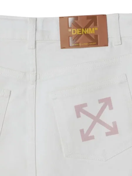 Fustă din denim copii Off-white alb