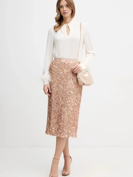 Блузка Pedro del Hierro однотонна бежевий