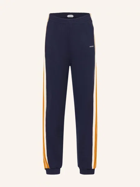 Versace Tepláky S Pruhy tmavě / koňaková / krémová modrá