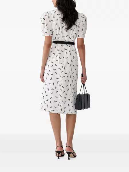 Dětské midi šaty Carolina Herrera bílé