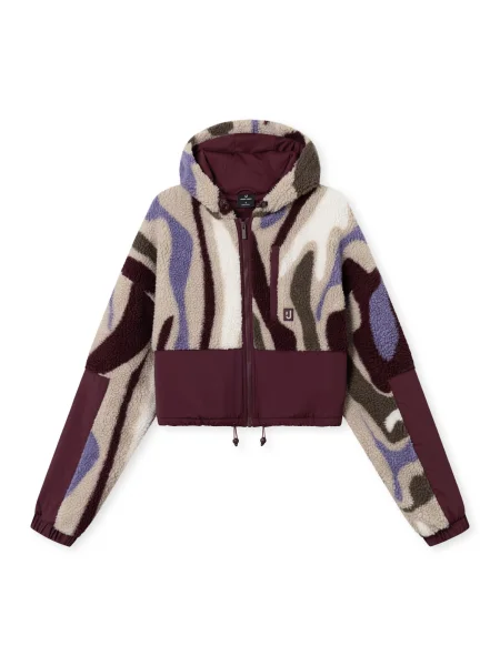 Johnny Urban Geacă de primăvară-toamnă Carey maro cappuccino / oliv / roșu vin alb