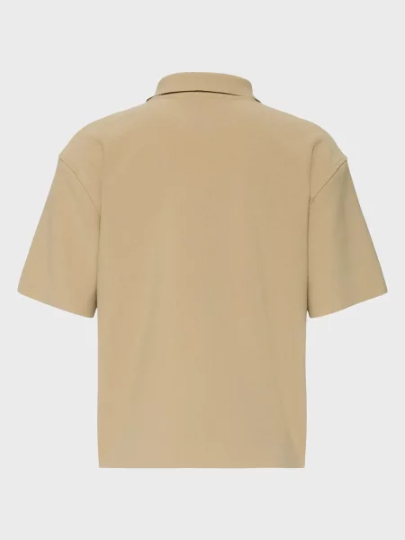 З коміром поло Calvin Klein бежеве