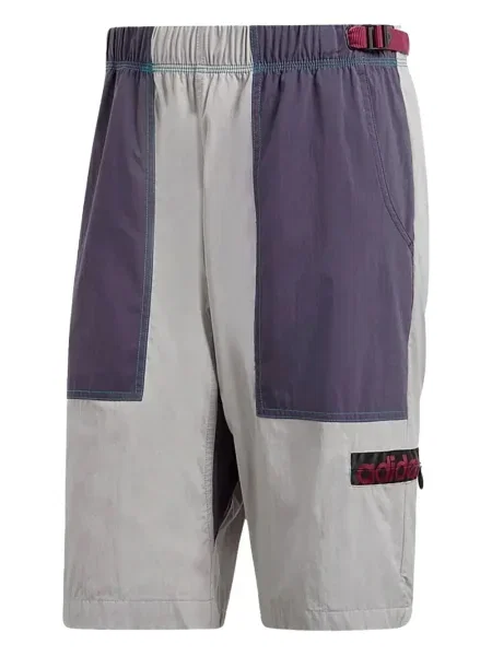 Bluza z kapturem Adidas z nadrukiem srebrna