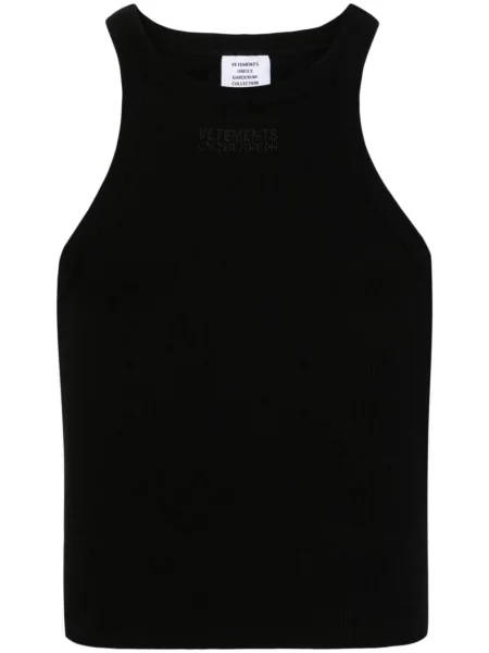 Top Vetements tricotate negru