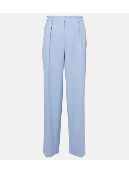 Volnene hlače Joseph modra