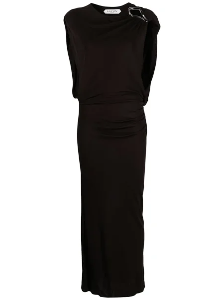 Rochie maxi Lanvin de costum maro