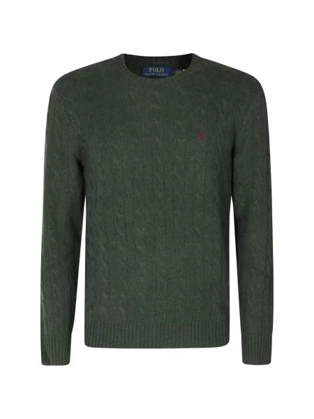 Pulover Polo Ralph Lauren cu broderie verde