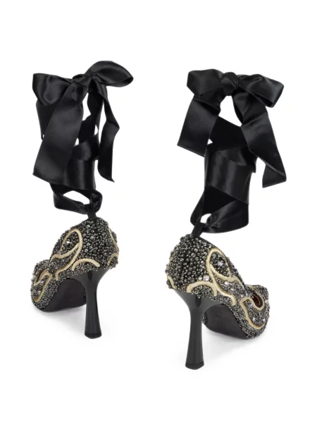 Pantofi cu toc Alberta Ferretti negru