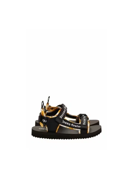 Sandały Versace Jeans Couture bez obcasa czarne