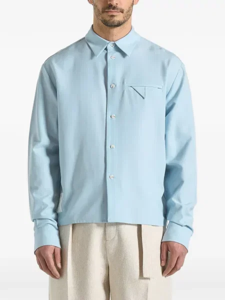 Dlouhá proužkovaný košile Manière De Voir modrá