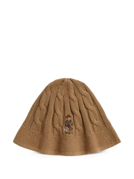 Koszulka polo dziecięca Polo Ralph Lauren brązowa