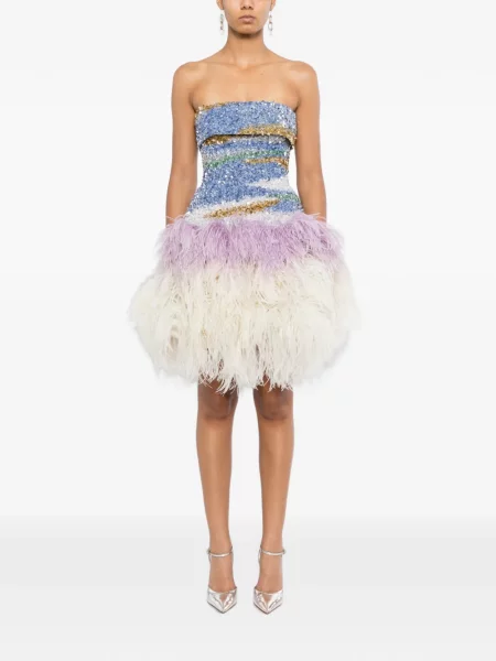 Rochie Georges Hobeika cu pene