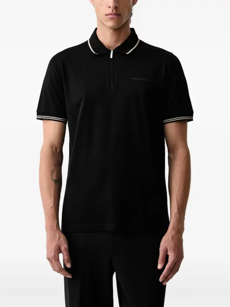 Tricou polo Karl Lagerfeld negru