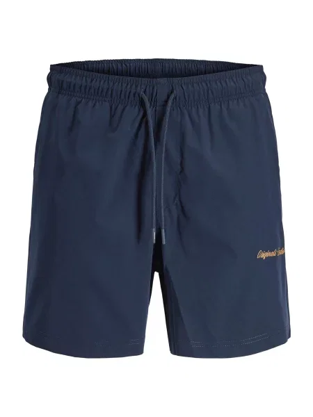 JACK & JONES Kratke kopalne hlače JPSTMAUI marelica črna