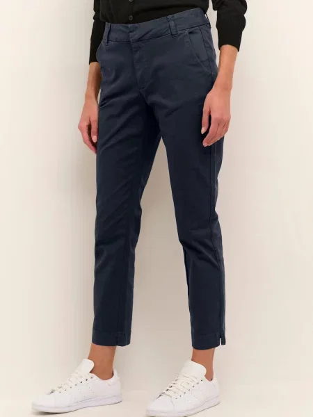 Kaffe Pantaloni Mette marin albastru