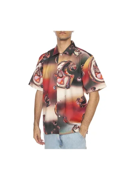 Carhartt WIP koszula S/S Solar Chrome multicolor relaxed z kołnierzykiem klasycznym