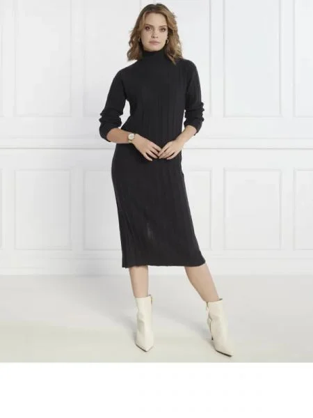 Max Mara Leisure De lână rochie gri