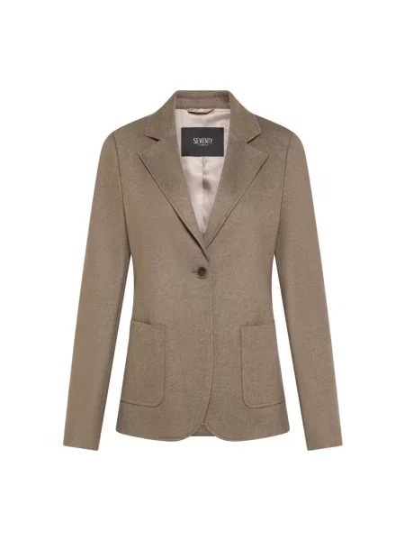 Marynarka Seventy flanelowa szara