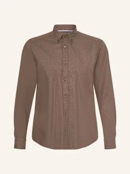 Olymp Košile Casual Regular Fit hnědá
