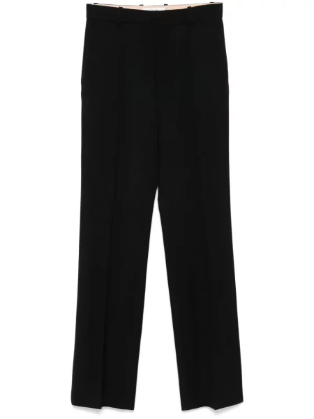 Pantaloni Chloé de lână negru