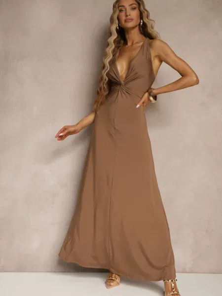 Rochie Folonea maro