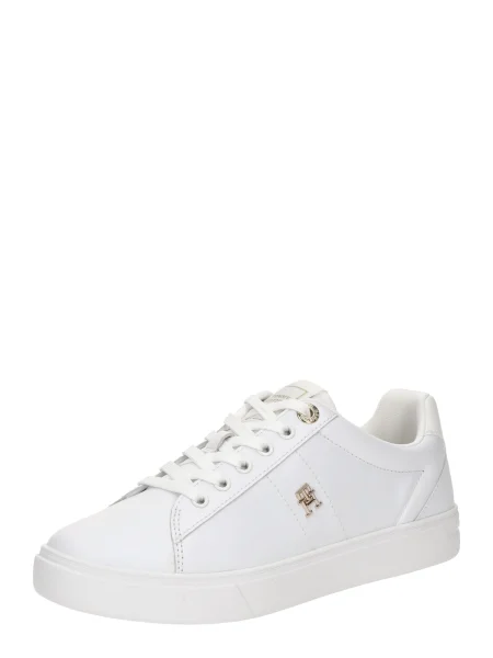 Sneakerși Tommy Hilfiger din piele alb
