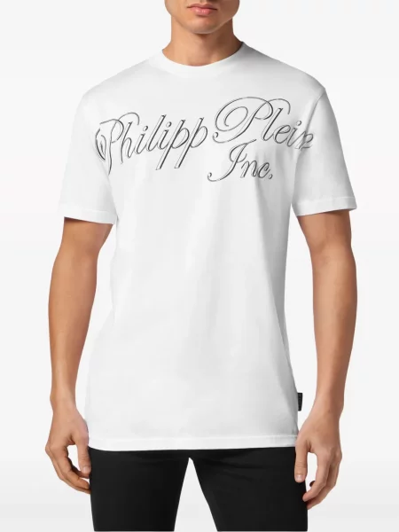 Tričko Philipp Plein s potiskem bílé