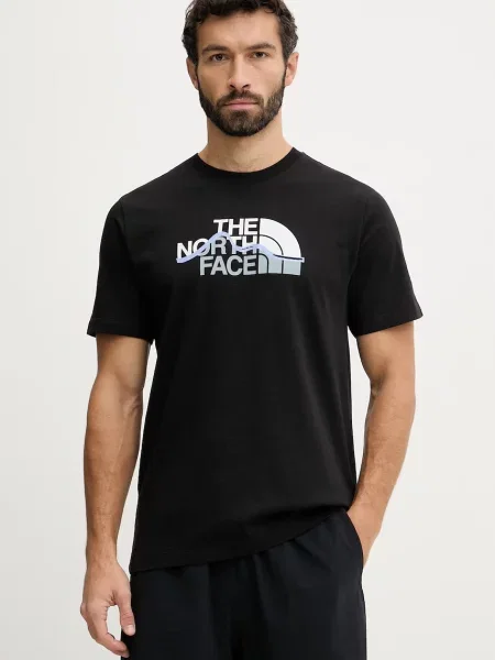 The North Face t-shirt MOUNTAIN czarna