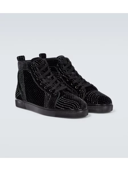 Superge Christian Louboutin iz semiša črna