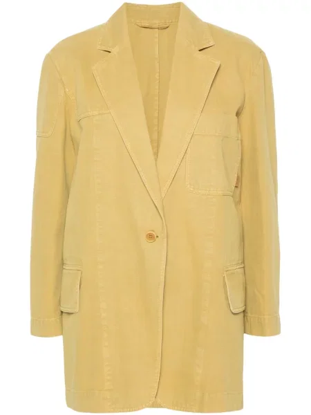 Geacă Max Mara din canvas galben