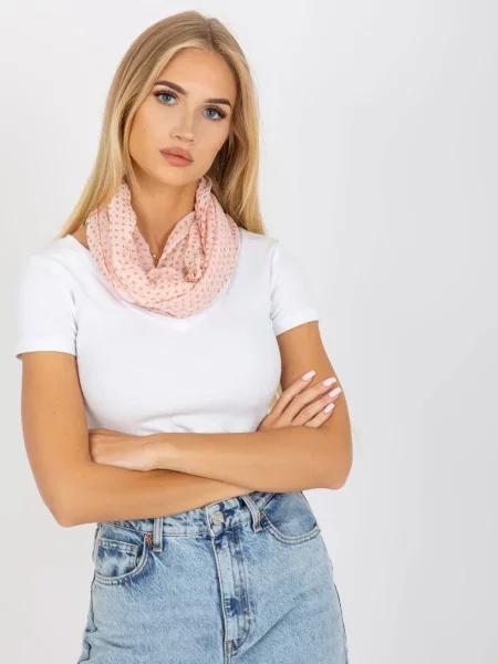 Fular Fashionhunters cu buline roz