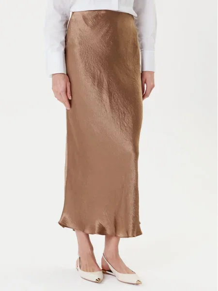 Marella Fustă midi Pomez maro