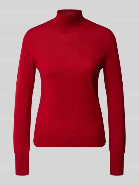 Sweter z golfem z wełny z drobnym splotem Jake*s Collection