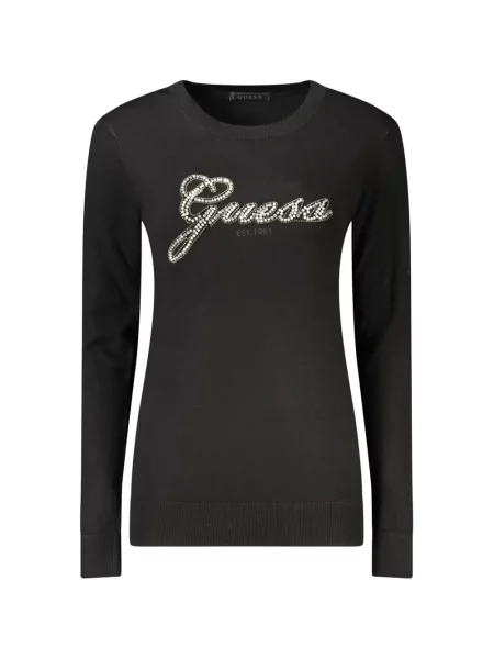 Pulover Guess cu autograf negru