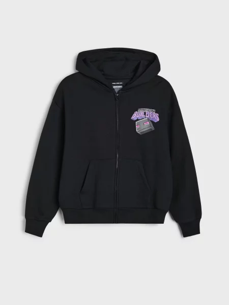 Sinsay Mikina na s kapucí Minecraft černá