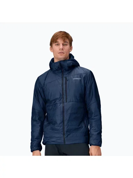 Férfi bélelt kabát NORRONA Faketind Zip Hoodie indigo night. Méret: M