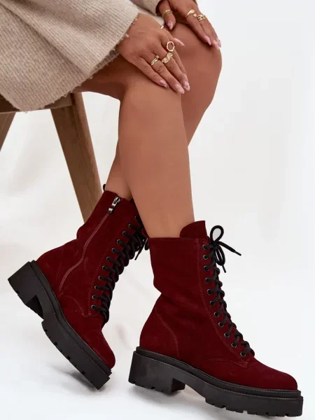 Kožené kotníkové boty Zazoo černé